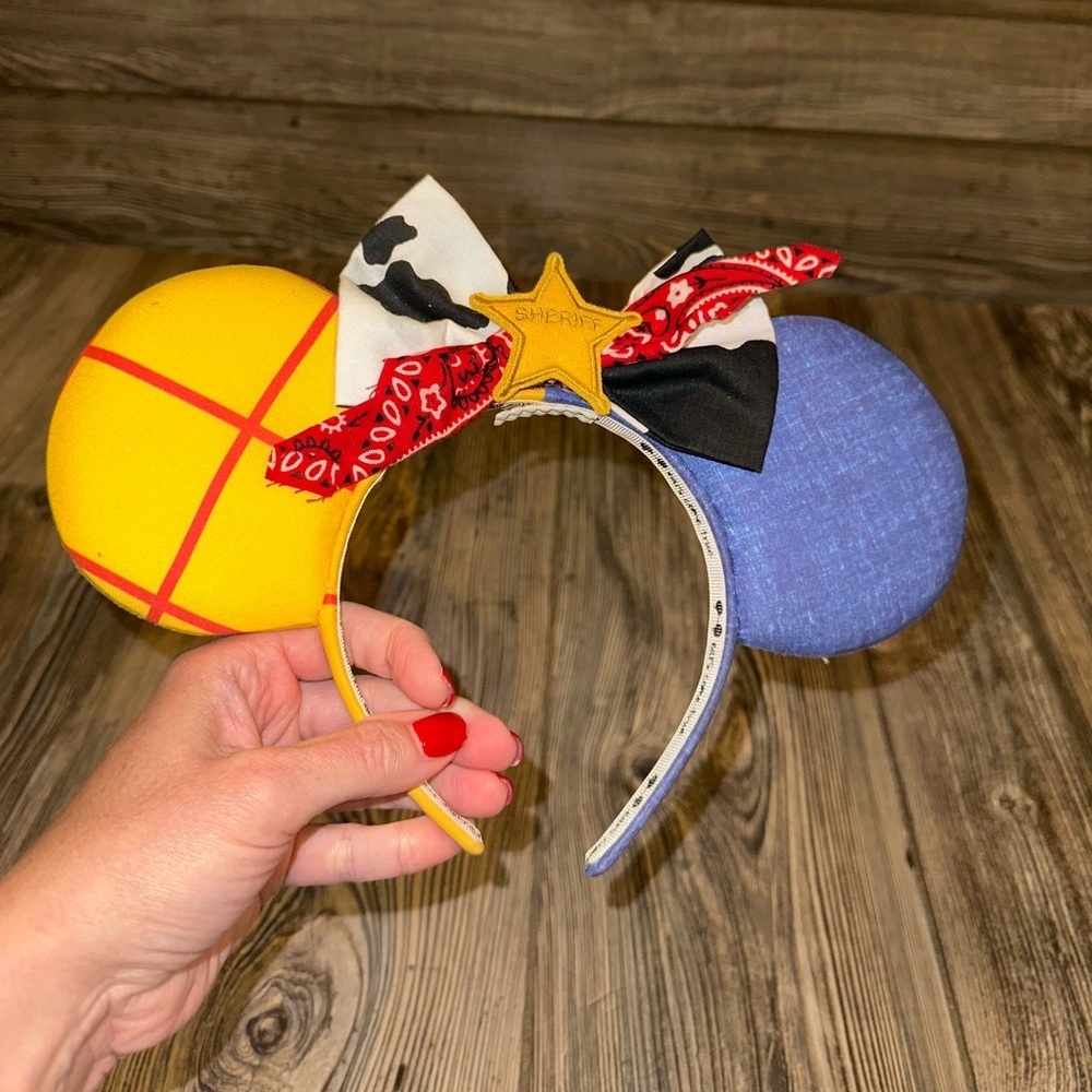 Disney Toy Story Mickey Mouse Ears Handmade  Comfortable Sheriff Lightweight